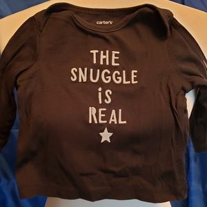Carter's The Snuggle Is Real Long Sleeved Top 12m
